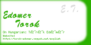 edomer torok business card